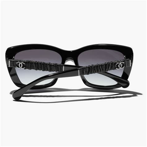 chanel black butterfly sunglasses